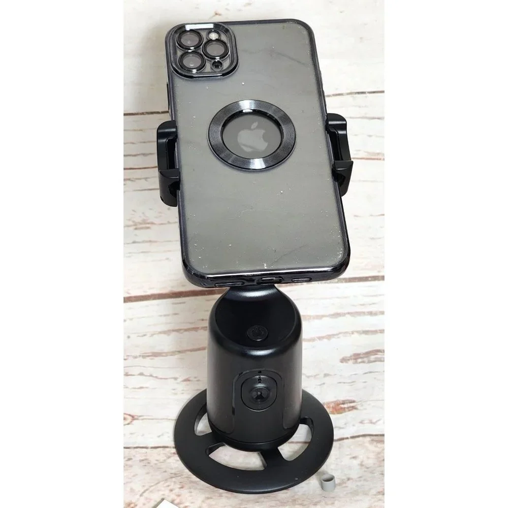 Universal Magic Snapshot: 360° Auto Face Tracking Selfie Tripod - ABS Black, No
